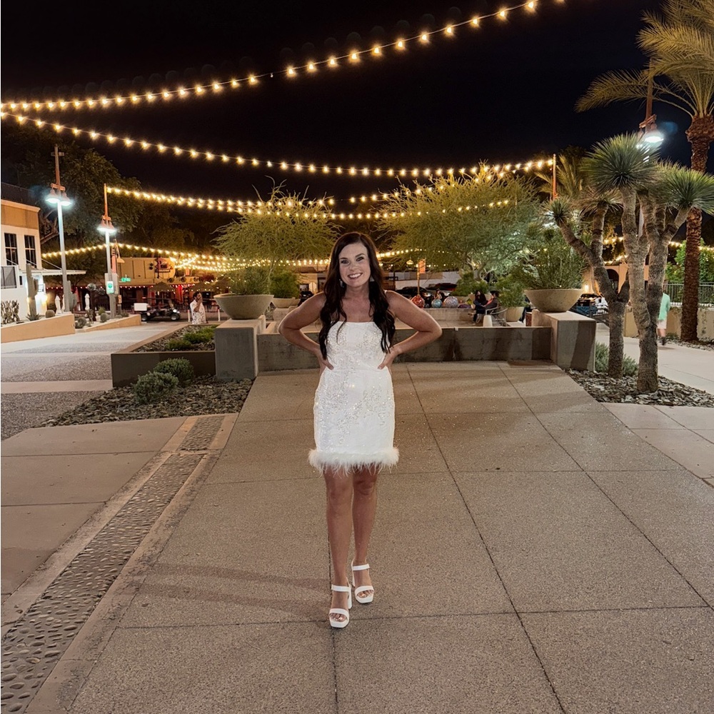 12th Tribe White Mini Dress